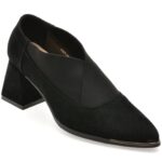 Pantofi dama eleganti FLAVIA PASSINI negri, 83680, din piele intoarsa