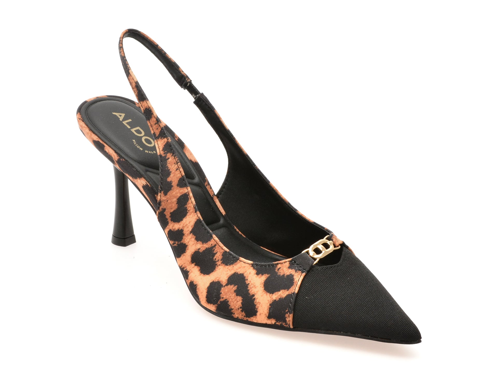 39b4bf361431d18e65ffe0a1a33d04f5617ba0e74a070fab7366b0773f80a246 Pantofi dama eleganti ALDO maro, AUGUSTAS 967, din material textil - imagine 1