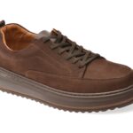 Pantofi sport GRYXX maro, BS4150, din nabuc