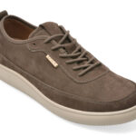 Pantofi EPICA gri, 52205, din piele naturala