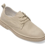 Pantofi OTTER bej, CJ60003, din piele naturala