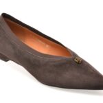 Balerini EPICA maro, HS1903, din piele intoarsa