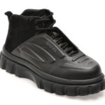 Ghete GRYXX negre, LN39, din piele naturala