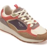 Pantofi sport Dama PEPE JEANS maro, LS60011, din material textil