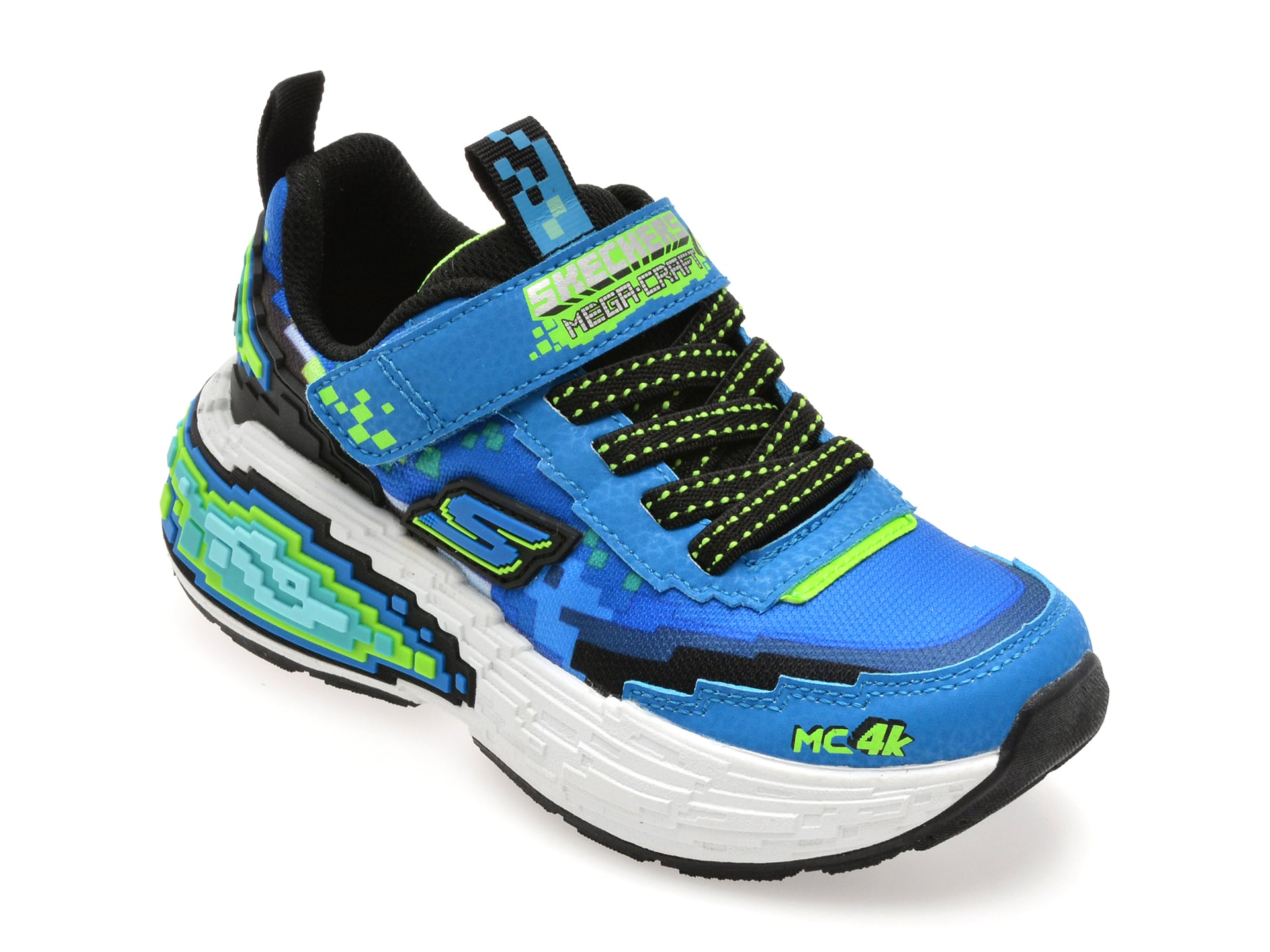 3e49597d4705adf61da92804c0f53c69c5a6aa7a731e5871cad6cd7383c6ee86 Pantofi sport SKECHERS albastri, MEGA-CRAFT 4K, din material textil - imagine 1