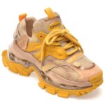 Pantofi sport Dama GRYXX galbeni, 666128, din material textil