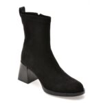 Botine FLAVIA PASSINI negre, 82673, din material textil