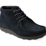 Ghete GEOX bleumarin, U56HLA, din piele intoarsa