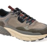 Pantofi sport JEEP gri, M52070A, din piele naturala