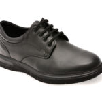 Pantofi OTTER negri, 2804, din piele naturala