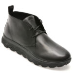 Ghete GEOX negre, U56BYB, din piele naturala