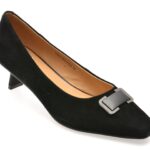 Pantofi dama eleganti FLAVIA PASSINI negri, 4L248, din piele intoarsa