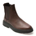 Ghete CLARKS maro, BADBURY EASY, din piele naturala