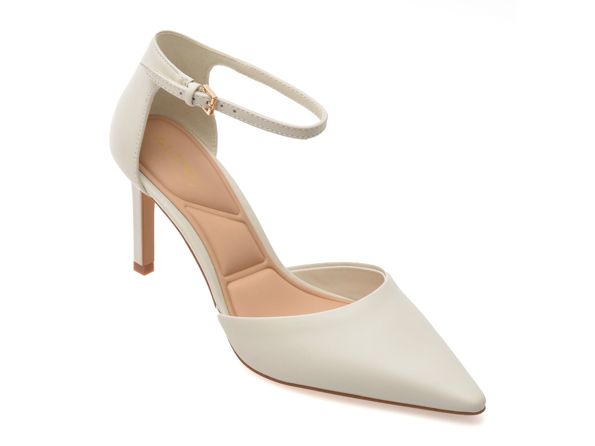 44b3423cc73beacec82cd037d734e4b0de8938689fcc376eb825e408dae5d0bf Pantofi dama eleganti ALDO albi, MERLO 121, din piele naturala - imagine 1