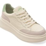 Pantofi sport Dama PASS COLLECTION albi, M960006, din piele naturala