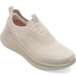 Pantofi sport Dama SKECHERS albi, BOBS MODA FLEX, din material textil