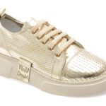 Pantofi sport Dama ERISMA aurii, 2084611, din piele naturala
