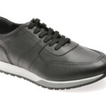 Pantofi sport BITE THE BULLET negri, 8129L, din piele naturala