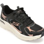 Pantofi sport Dama SKECHERS negri, ARCH FIT 2.0, din material textil