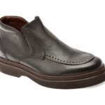 Ghete elegante LE COLONEL maro, 61613, din piele naturala