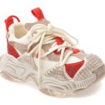 Pantofi sport Dama GRYXX albi, 9898, din material textil