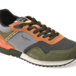 Pantofi sport PEPE JEANS kaki, MS40012, din material textil