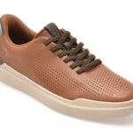 Pantofi sport SKECHERS maro, OWEN, din piele ecologica
