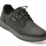 Pantofi sport SKECHERS negri, GARLAN, din piele ecologica