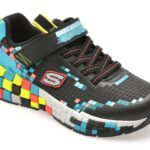 Pantofi sport SKECHERS negri, MEGA-CRAFT 3.0, din material textil