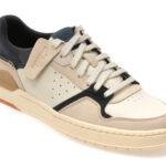 Pantofi sport CLARKS bleumarin, COURTLITE 2 LO, din piele intoarsa