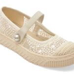 Pantofi sport Dama PASS COLLECTION bej, HT60006, din material textil