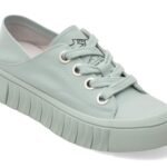 Pantofi sport Dama PASS COLLECTION verzi, M960004, din piele naturala