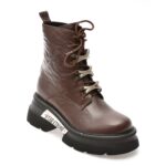 Bocanci Dama  GRYXX maro, M491B, din piele naturala