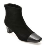 Botine EPICA negre, 96M315, din piele intoarsa