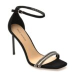 Sandale elegante EPICA PREMIUM negre, 20136, din piele naturala