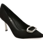 Pantofi dama eleganti EPICA negri, 1175878, din nabuc