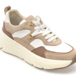 Pantofi sport Dama GEOX albi, D36UFE, din piele naturala