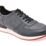 Pantofi sport BITE THE BULLET bleumarin, 2606L, din piele naturala