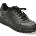 Pantofi sport GEOX negri, U55F1B, din piele ecologica
