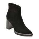 Botine FLAVIA PASSINI negre, AC5995, din piele intoarsa