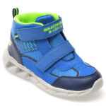 Ghete SKECHERS albastre, MAGNA-LIGHTS, din material textil