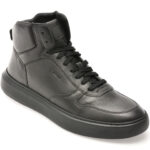 Ghete GEOX negre, U565WD, din piele naturala