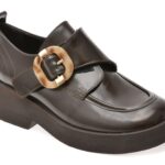 Pantofi dama EPICA maro, 4842521, din piele naturala