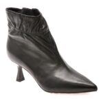 Botine elegante EPICA negre, 329121, din piele naturala