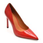 Pantofi dama eleganti EPICA rosii, E19070, din piele naturala lacuita