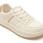 Pantofi sport Dama GRYXX albi, C1180, din piele naturala