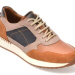 Pantofi sport BITE THE BULLET maro, 31352, din piele naturala