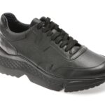 Pantofi sport BITE THE BULLET negri, 1633, din piele naturala