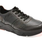 Pantofi sport BITE THE BULLET negri, 635L, din piele naturala