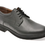 Pantofi eleganti BITE THE BULLET negri, RZ004, din piele naturala